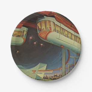 Assiettes En Carton Monorail de l'exposition universelle de New York 1