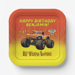 Assiettes En Carton Monster Jam - Anniversaire El Toro Loco