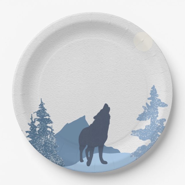 Assiettes En Carton Mont Wolf (Devant)