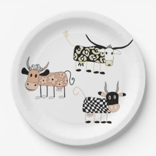 Assiettes En Carton Moo