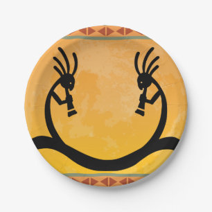Assiettes En Carton Moon Sud-Ouest Kokopelli