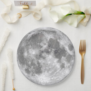 Assiettes En Carton Moon Tableware from Celestial Collection