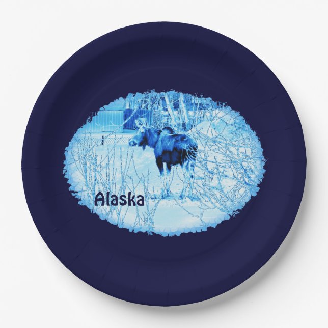 Assiettes En Carton Moose urbaine (Devant)