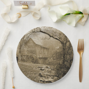 Assiettes En Carton Morning Mist