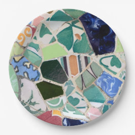 Assiettes En Carton Mosaïques de Park Guell