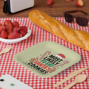 Assiettes En Carton Most Likely To Eat Santas