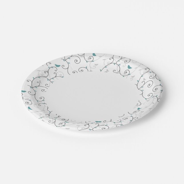 Assiettes En Carton motif 3 (Angle)