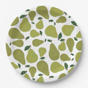 Assiettes En Carton Motif à poires