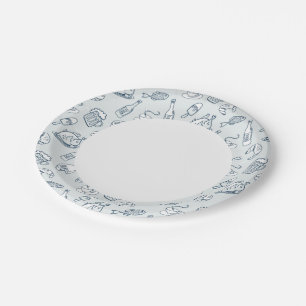 Assiettes En Carton Motif alimentaire
