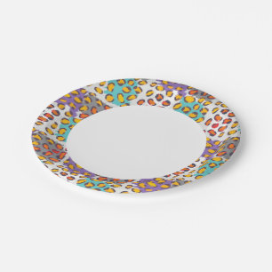 Assiettes En Carton motif animal sauvage