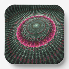 Assiettes En Carton Motif Artsy