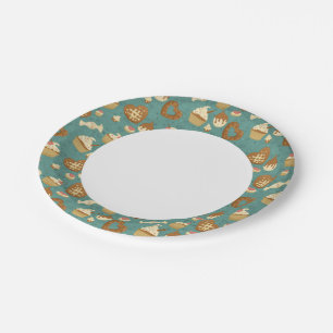 Assiettes En Carton Motif avec cupcakes et bonbons