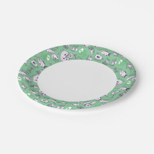 Assiettes En Carton Motif avec nourriture