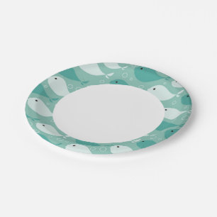 Assiettes En Carton motif avec poisson