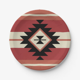 Assiettes En Carton motif Aztec