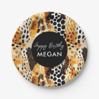 Motif Black and Gold de Safari Animaux