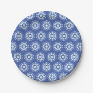 Assiettes En Carton Motif Cercle Mandala