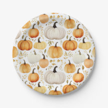 Motif Citrouille petit aquarelle