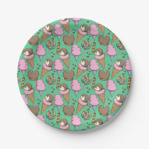 Assiettes En Carton Motif crème glacée motif Lollies lollipop 29
