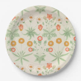 Assiettes En Carton Motif Daisy (par William Morris)