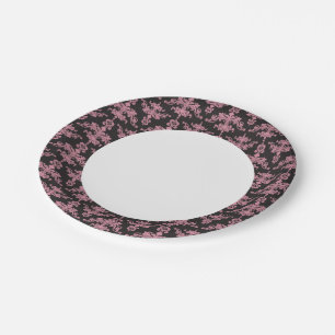 Assiettes En Carton Motif Damas 5