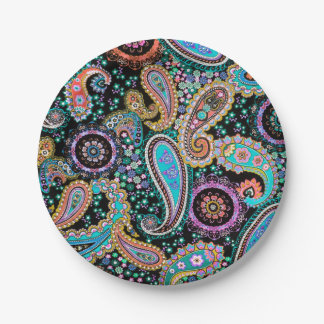 Assiettes En Carton Motif de Bohème de mod de Boho