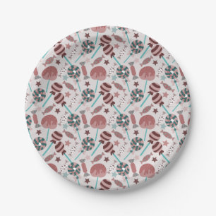 Assiettes En Carton Motif de bonbons   motif Lollies   lollipop 29