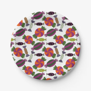 Assiettes En Carton Motif de bonbons motif Lollies lollipop 51