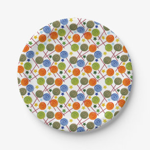 Assiettes En Carton Motif de bonbons   motif Lollies   lollipop 61