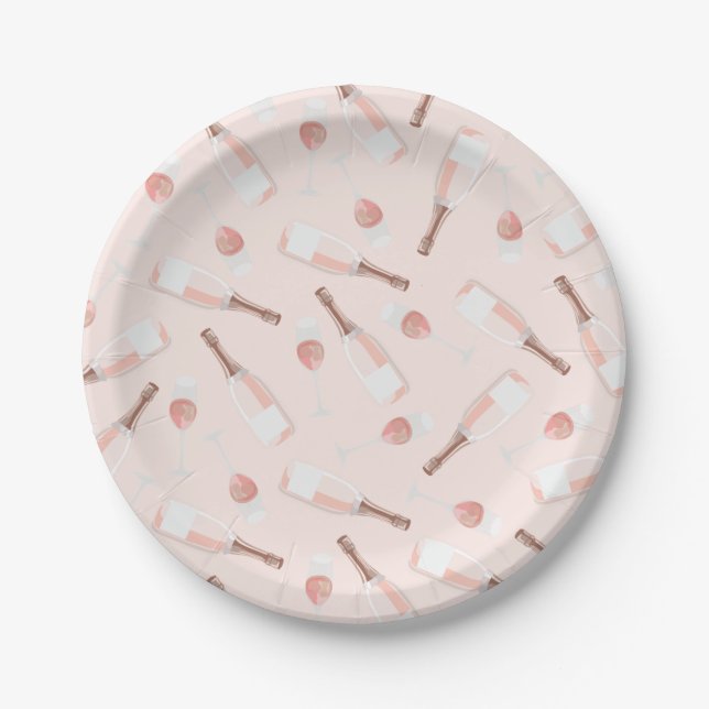 Assiettes En Carton Motif de brunch et champagne Bubbly (Devant)