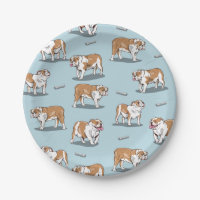 Motif de bulldog anglais