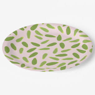 Assiettes En Carton Motif de courgette d'été Zucchini Courgette