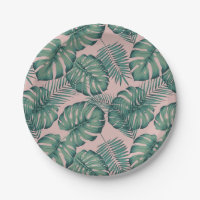 Motif de feuille tropicale