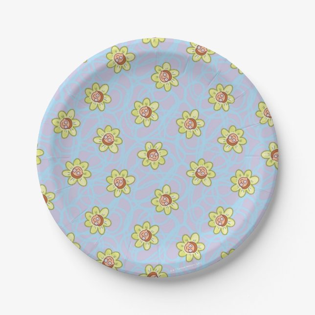 Assiettes En Carton Motif de fleurs Morty (Devant)