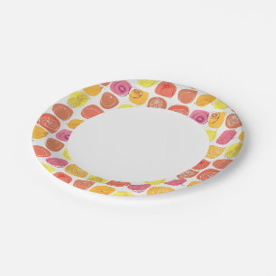 Assiettes En Carton motif de fruits