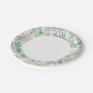 Assiettes En Carton Motif de jardin
