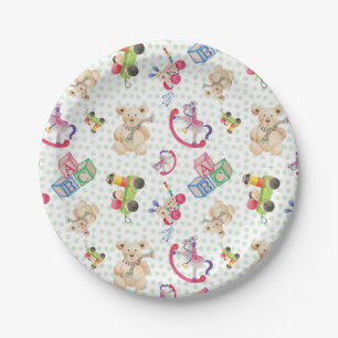 Assiettes En Carton Motif de jouets pour enfants