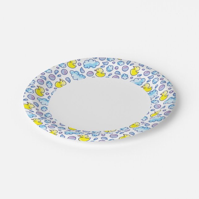 Assiettes En Carton motif de lavage (Angle)