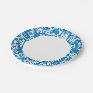 Assiettes En Carton Motif de l'Hibiscus tropical
