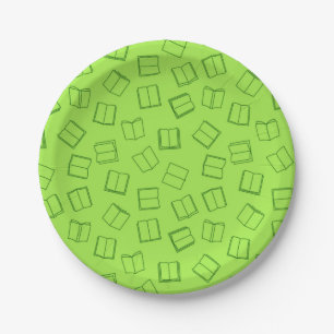 Assiettes En Carton Motif de livre