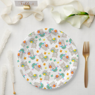Assiettes En Carton Motif De Llamas, Cute Llamas, Alpacas, Fleurs