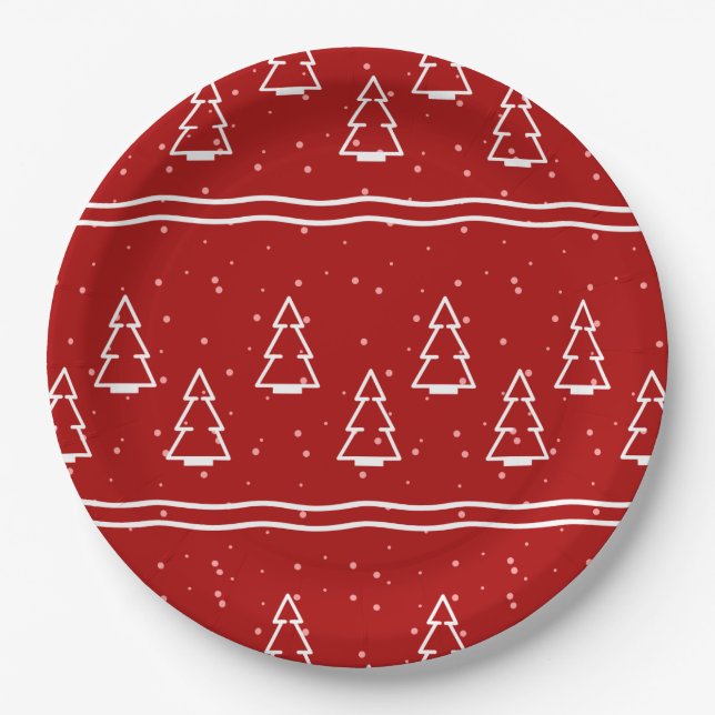 Assiettes En Carton Motif de Noël 116 (Devant)