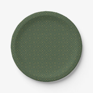 Assiettes En Carton Motif de noeud celtique tissé