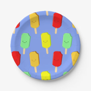 Assiettes En Carton Motif de pâte de glace de fruits