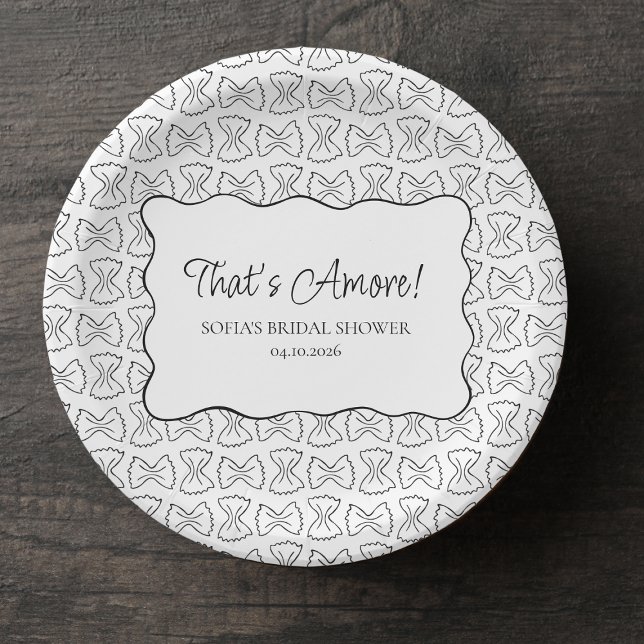 Assiettes En Carton Motif de pâtes, c'est plus Fête des mariées italie (Créateur téléchargé)
