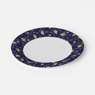 Assiettes En Carton Motif de Peacock Sari