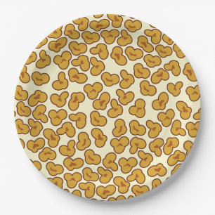 Assiettes En Carton motif de pop-corn