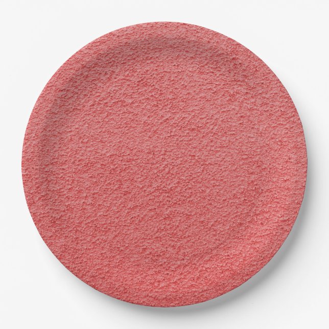 Assiettes En Carton Motif de sable rose (Devant)