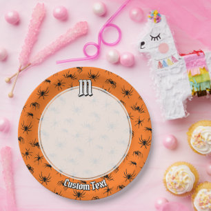 Assiettes En Carton Motif de silhouettes d'araignée