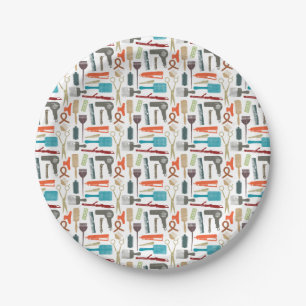Assiettes En Carton Motif de soins capillaires